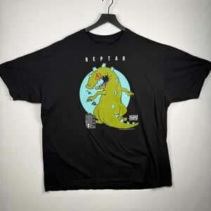 Reptar Rugrats Black Crewneck T-shirt - 2XL
